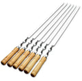 6 Stainless Steel BBQ Skewers
