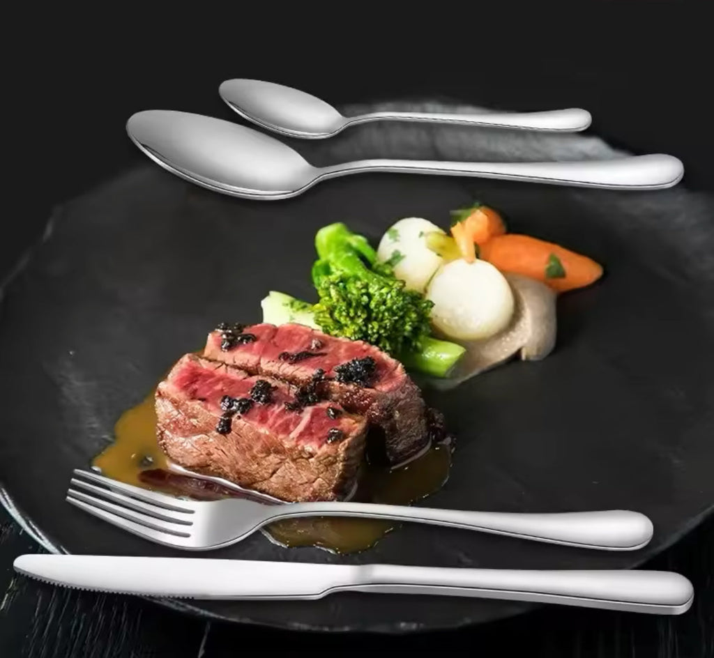 24-Piece Stainless Steel Cutlery Set
