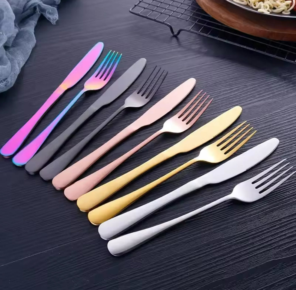 24-Piece Stainless Steel Cutlery Set