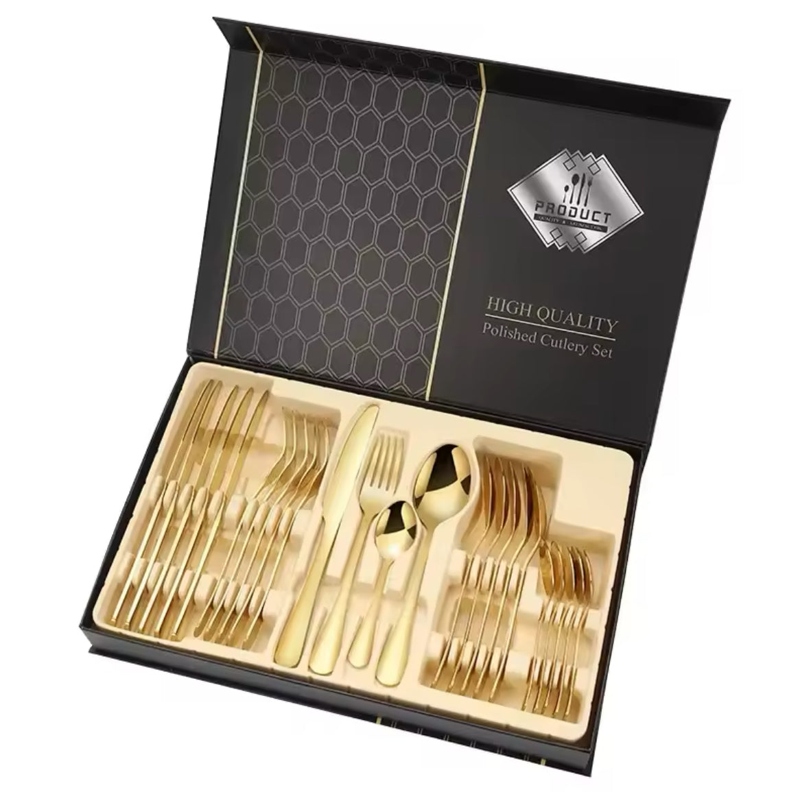 24-Piece Stainless Steel Cutlery Set