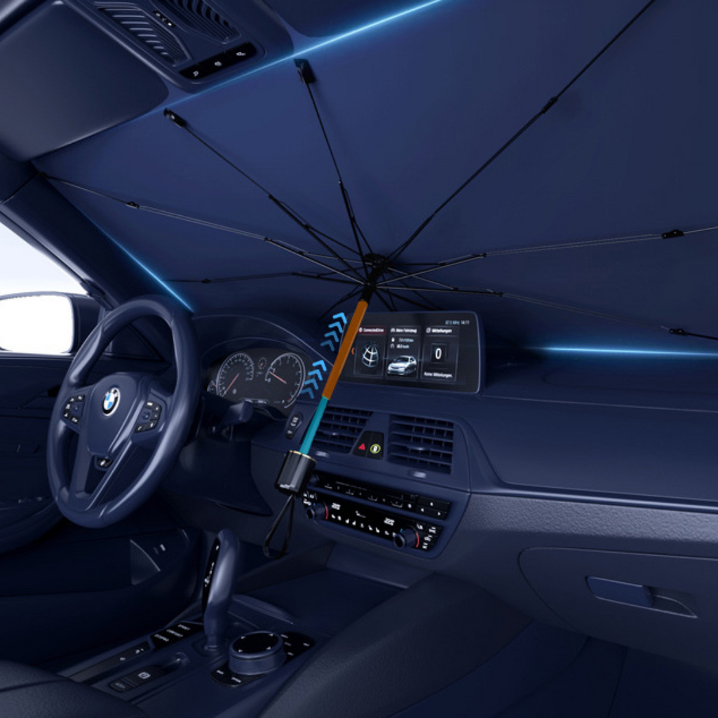 Auto Sonnenschutz | Faltbarer UV-Schutz mit Reflexionstechnologie | Effektiver Hitzeschutz für angenehme Temperaturen 0
