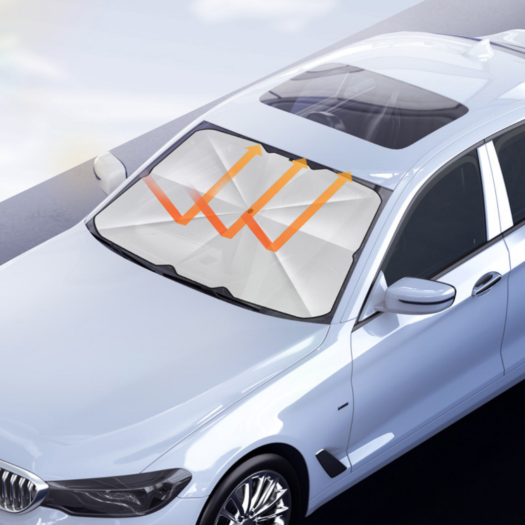 Auto Sonnenschutz | Faltbarer UV-Schutz mit Reflexionstechnologie | Effektiver Hitzeschutz für angenehme Temperaturen 5