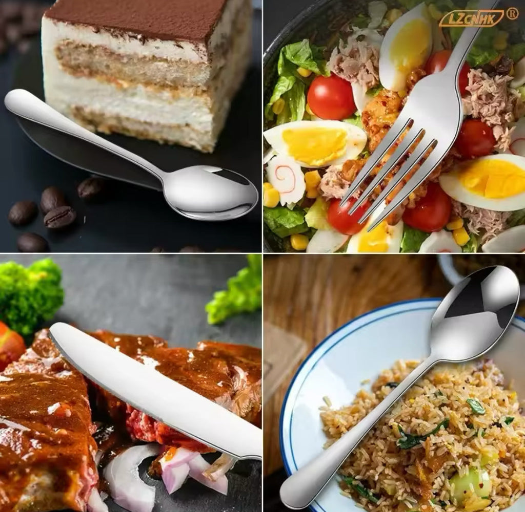 24-Piece Stainless Steel Cutlery Set