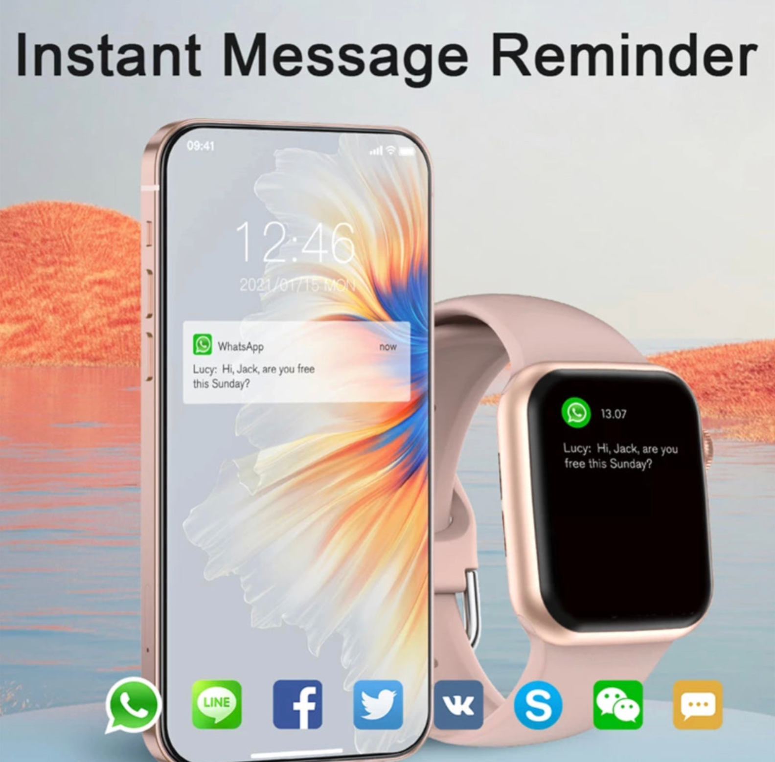 Smart Watch Sitopwear mit 1,8-Zoll-Display
