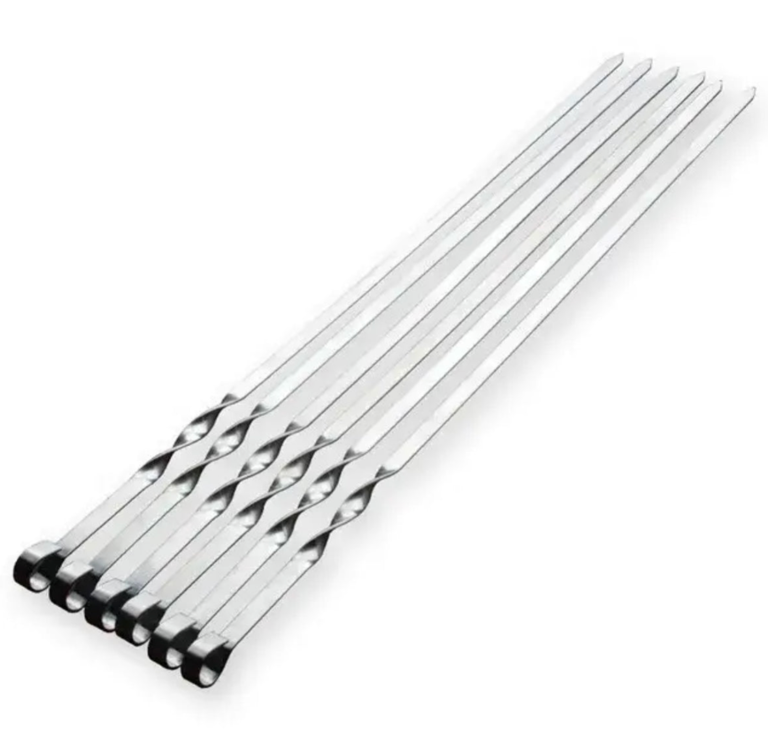 6er-Set Edelstahl BBQ-Grillspiesse (55 cm)