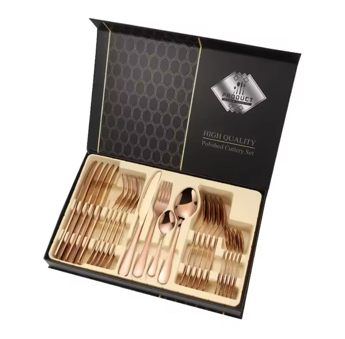 24-Piece Stainless Steel Cutlery Set
