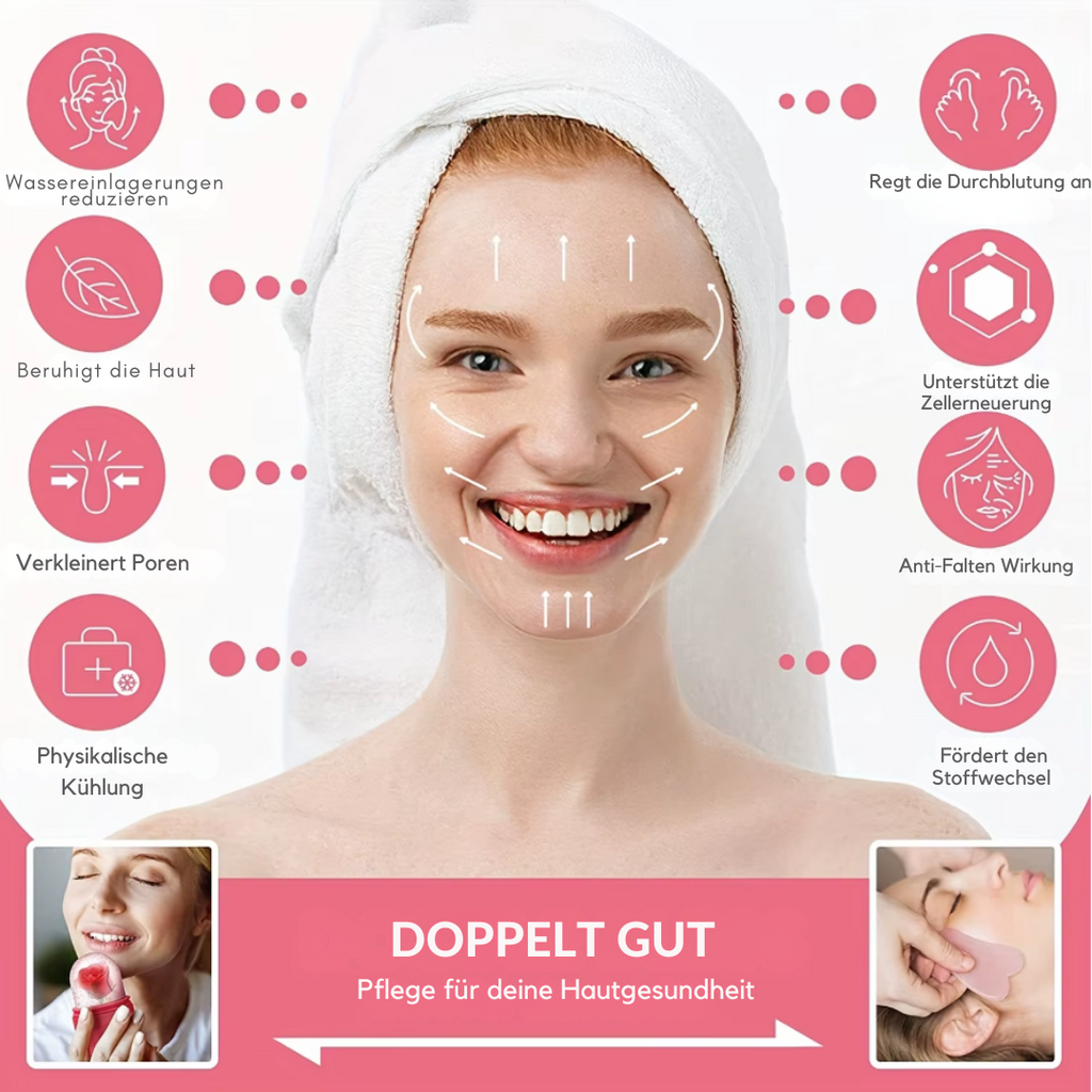 Eisroller für das Gesicht mit Individuellem Füllsystem | Effektive Kältetherapie für Strahlende Haut 1