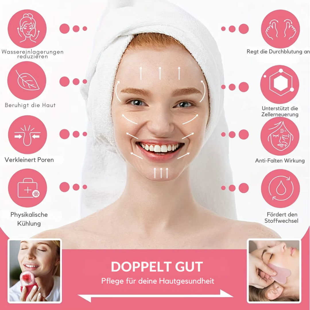 Eisroller für das Gesicht mit Individuellem Füllsystem | Effektive Kältetherapie für Strahlende Haut 1