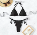 Femininer Bikini Damen | 2-teiliges Bikini Set mit Verstellbaren Bindebändern | Schnelltrocknendes Bademode für Optimalen Sitz 0